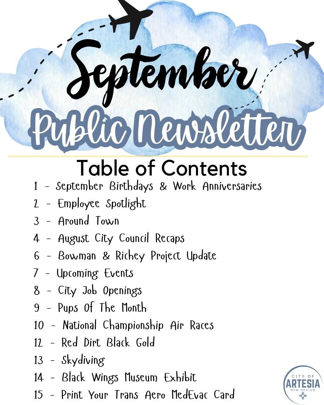 September Newsletter